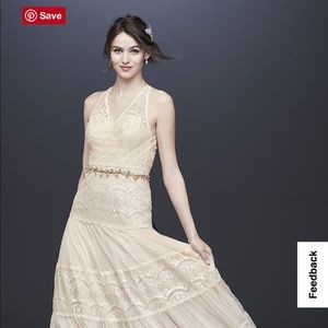 Lace and Point D’Esprit Petite Wedding Dress- BRAND NEW, never worn